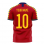 Spain 2024-2025 Home Concept Football Kit (Libero) (Your Name)