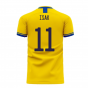 Sweden 2025-2026 Home Concept Football Kit (Libero) (ISAK 11)