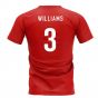 Wales Team T-Shirt - Red (WILLIAMS 3)