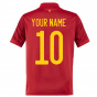 2020-2021 Spain Authentic Home Shirt (Your Name)
