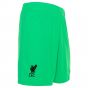 Liverpool 2021-2022 Home Goalkeeper Shorts (Green) - Kids