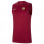 2021-2022 Barcelona Sleeveless Top (Red) (RIQUI PUIG 6)