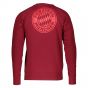 2021-2022 Bayern Munich Graphic Crew Sweat (Red)