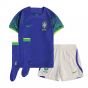 2022-2023 Brazil Away Little Boys Mini Kit (G Jesus 18)