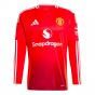 2024-2025 Man Utd Long Sleeve Home Shirt (Hojlund 11)