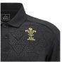 2024-2025 Wales Rugby WRU Travel Poly Polo Shirt (Black)