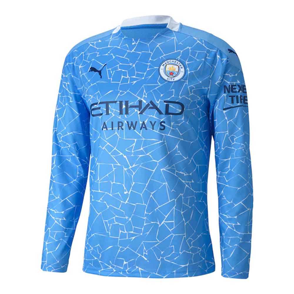 2020 2021 Manchester City Puma Home Long Sleeve Shirt Dunne 22 75705901 175400 110 75 Teamzo Com