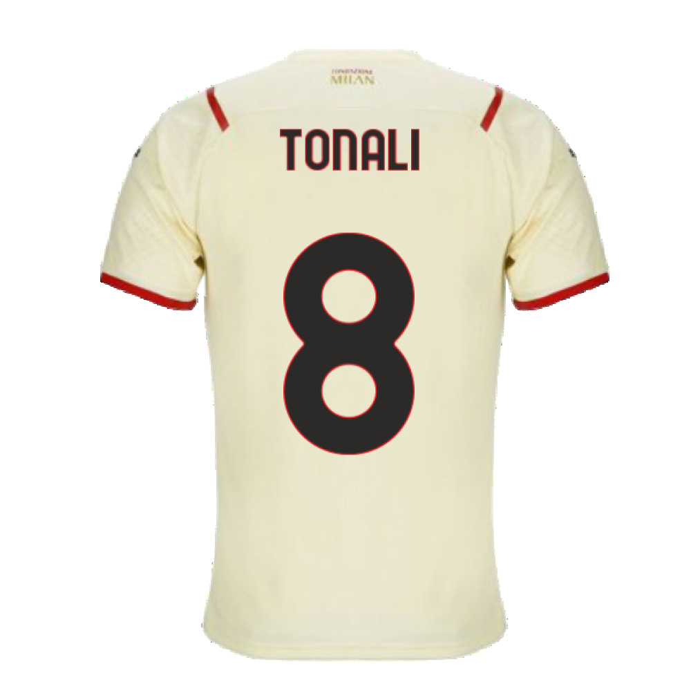 100% poliéster negro ZeroPlayer Camiseta Milan Sandro Tonali 8 Home 2021 2022 réplica oficial Talla 2, 4, 6, 8, 10, 12 años para niño Talla S, M, L, XL, XXL, Adulto rojo 