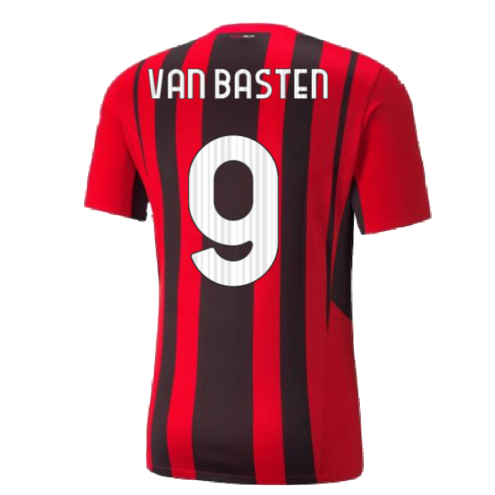 Set Mailand Van Basten 2021 Trikot+Shorts Home Marco 9 Offizielle 