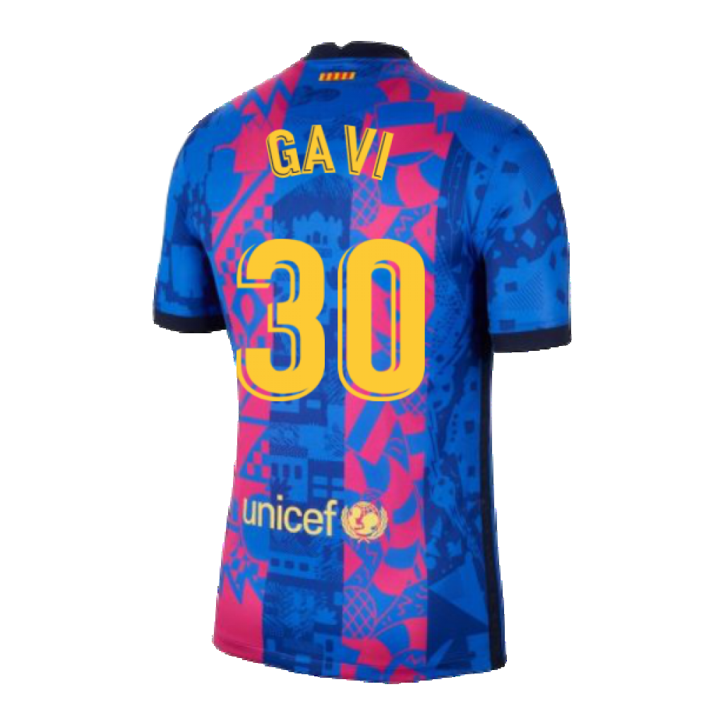 2021-2022 Barcelona Third Shirt (Gavi 30) [DB5896-406-234930 