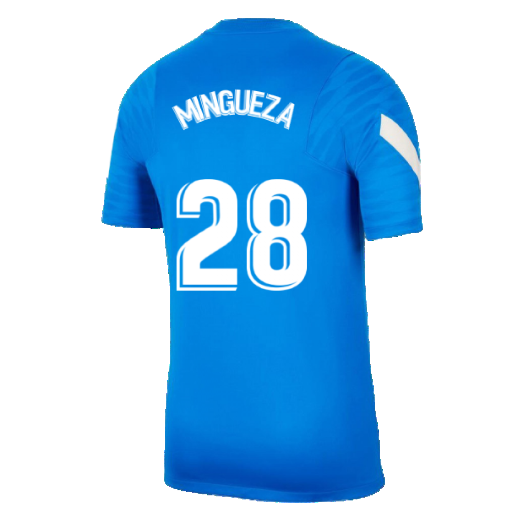 2021-2022 Barcelona Training Shirt (Blue) (MINGUEZA 28)