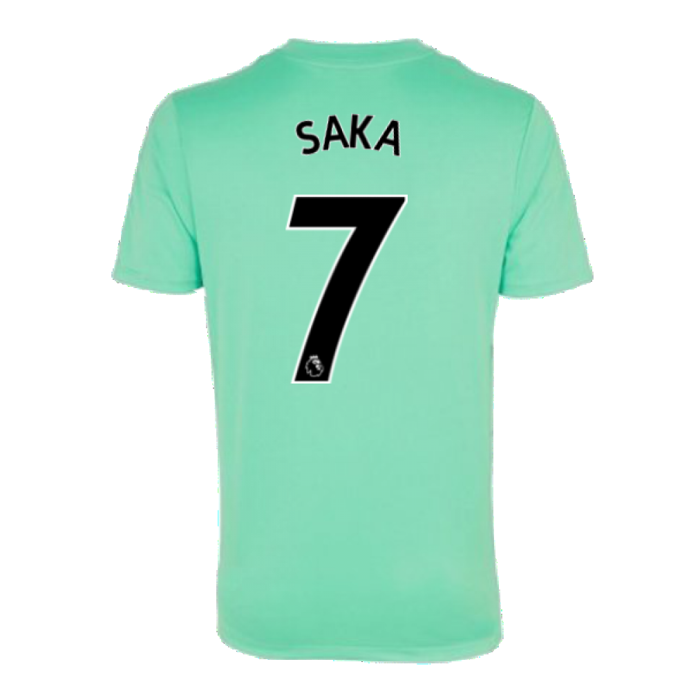 Arsenal 2021-2022 Training Shirt (Acid Mint) (SAKA 7)