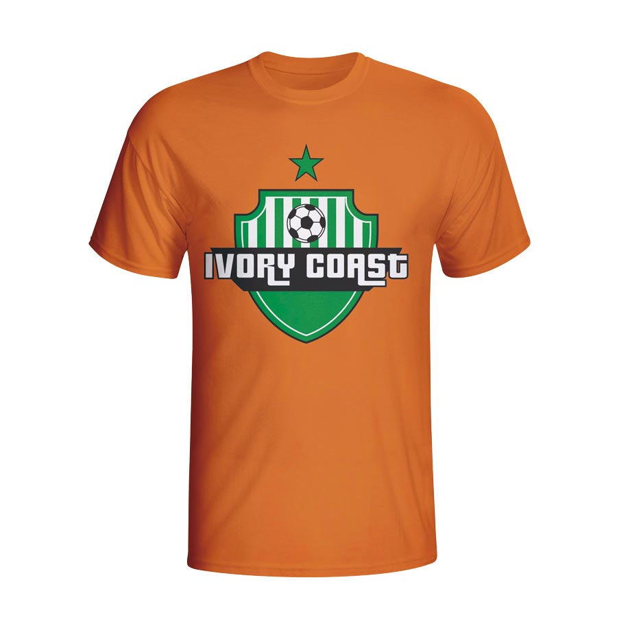 Ivory Coast Country Logo T-shirt (orange)