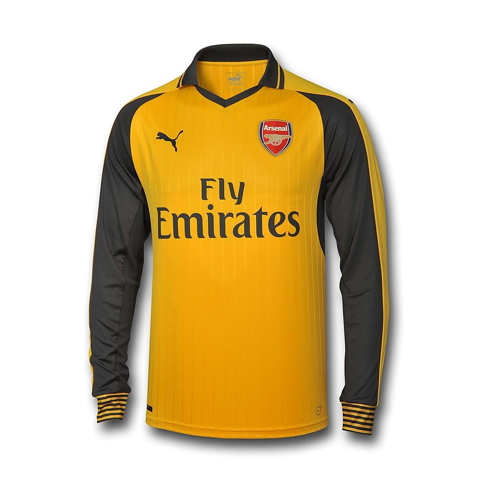 arsenal away kit long sleeve