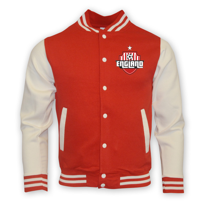 England College Baseball Jacket (red) - Kids