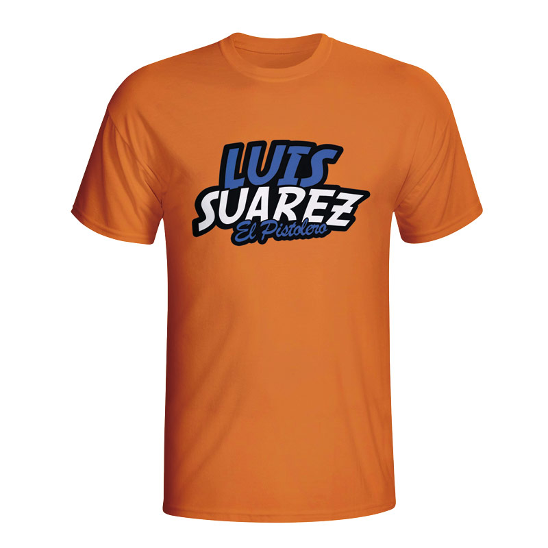 Luis Suarez Comic Book T-shirt (orange)