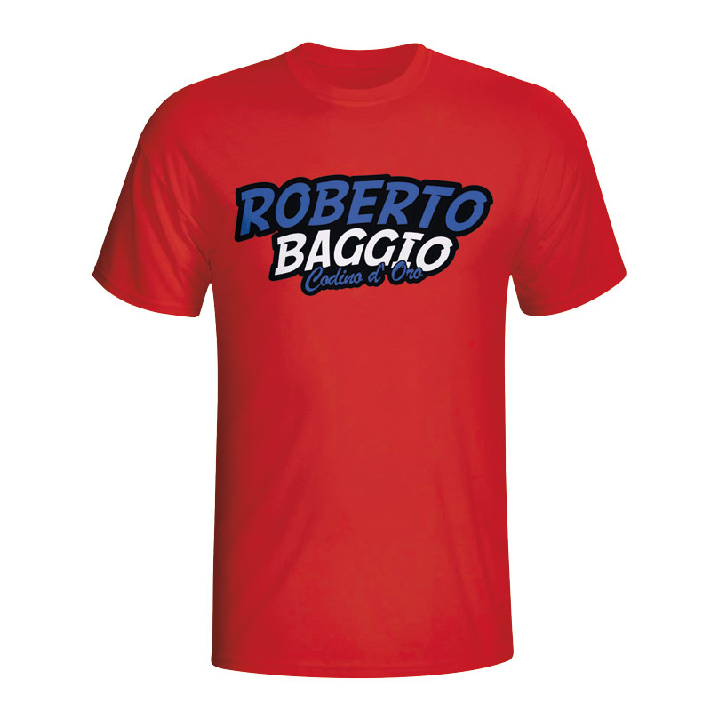Roberto Baggio Comic Book T-shirt (red)