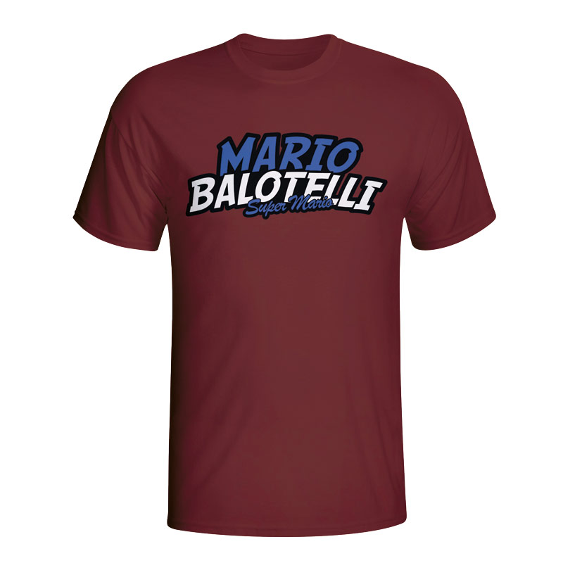 Mario Balotelli Comic Book T-shirt (maroon)
