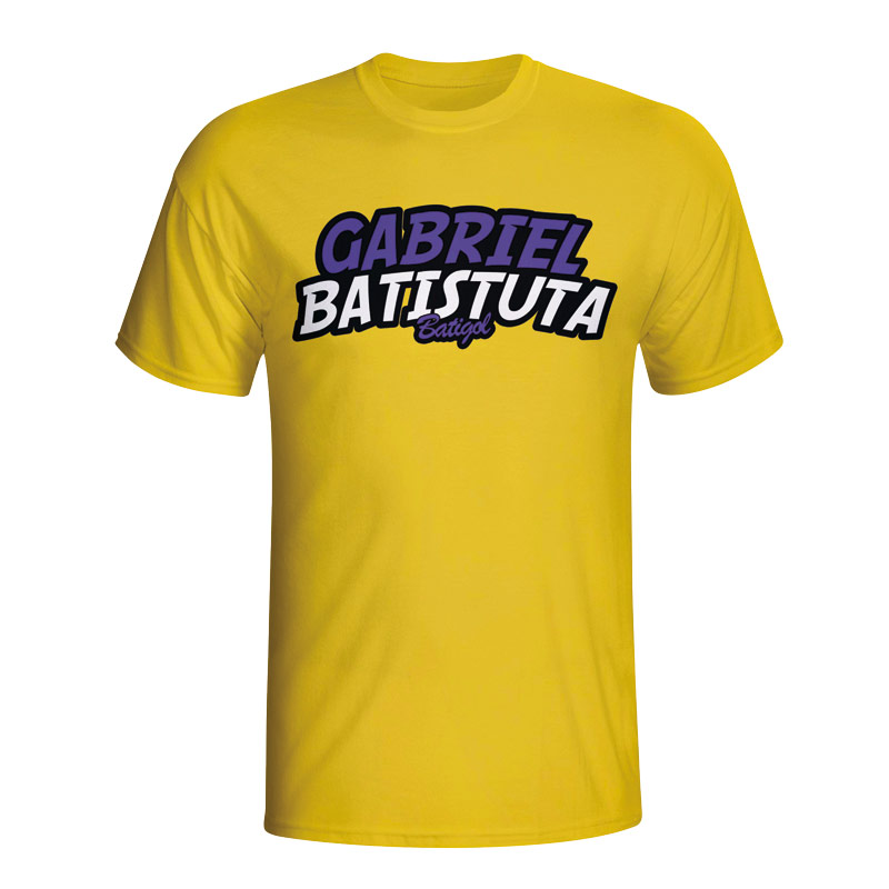 Gabriel Batistuta Comic Book T-shirt (yellow) - Kids