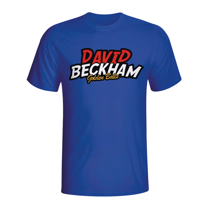 David Beckham Comic Book T-shirt (blue)