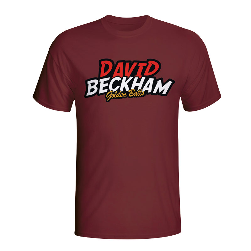 David Beckham Comic Book T-shirt (maroon) - Kids