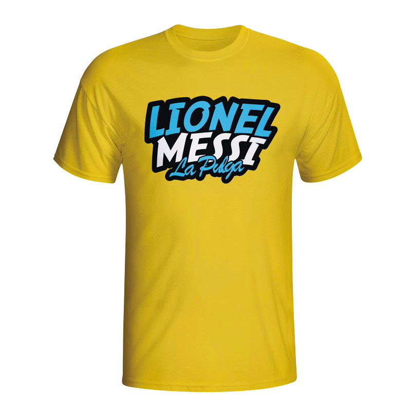 Lionel Messi Comic Book T-shirt (yellow)