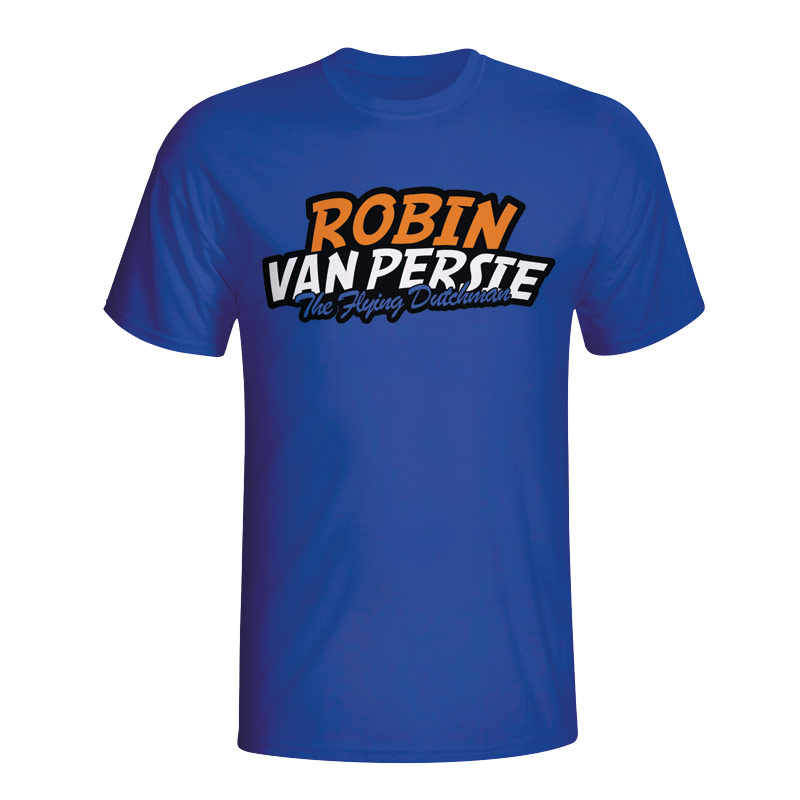 Robin Van Persie Comic Book T-shirt (blue) - Kids