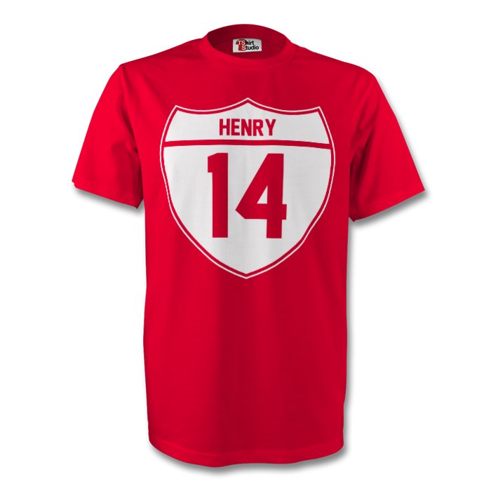 Thierry Henry Arsenal Crest Tee (red) - Kids