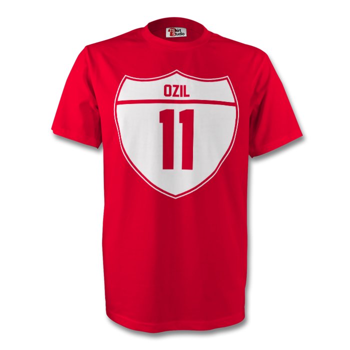 Mesut Ozil Arsenal Crest Tee (red) - Kids