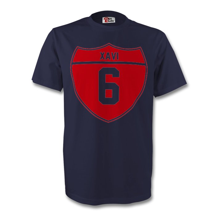 Xavi Barcelona Crest Tee (navy)