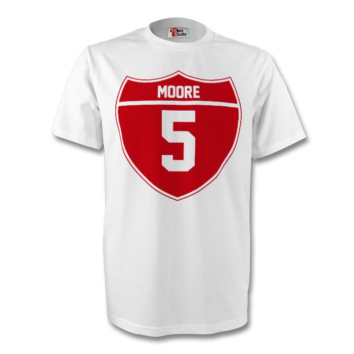 Bobby Moore England Crest Tee (white)