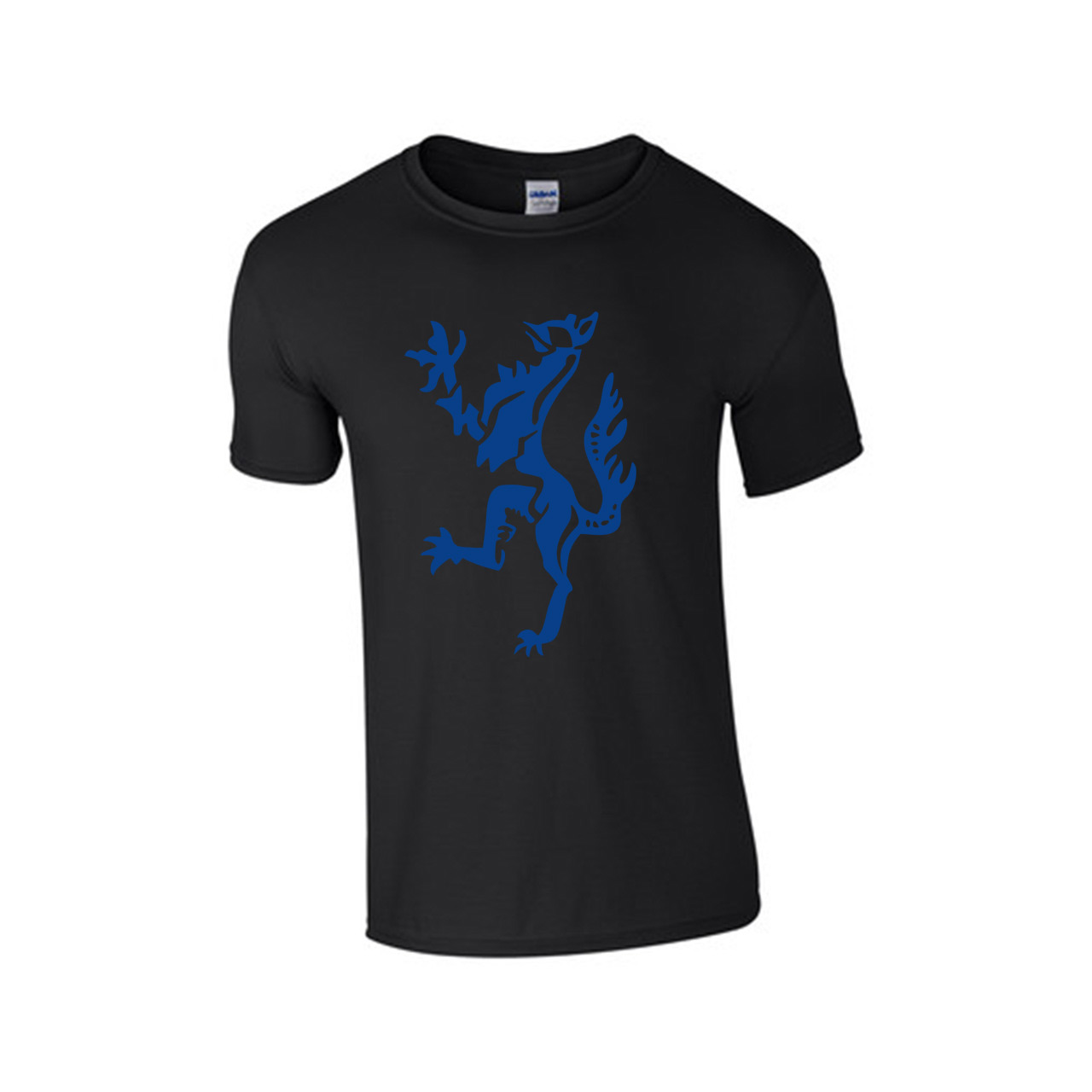 Enfield Town Core Logo T-Shirt (Black-Blue) - Kids