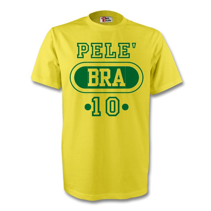 Pele Brazil Bra T-shirt (yellow) - Kids