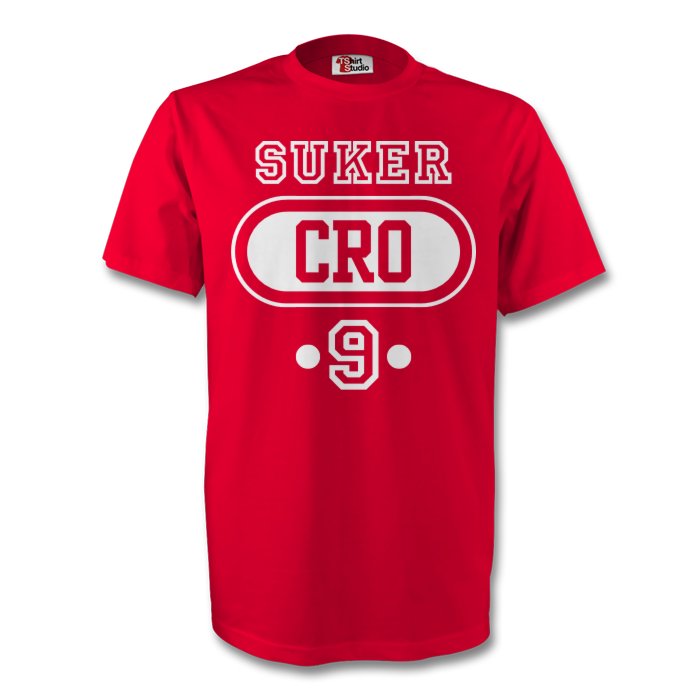 Davor Suker Croatia Cro T-shirt (red)