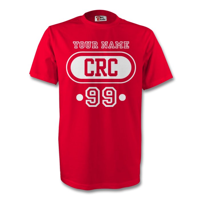 Costa Rica Crc T-shirt (red) Your Name (kids)