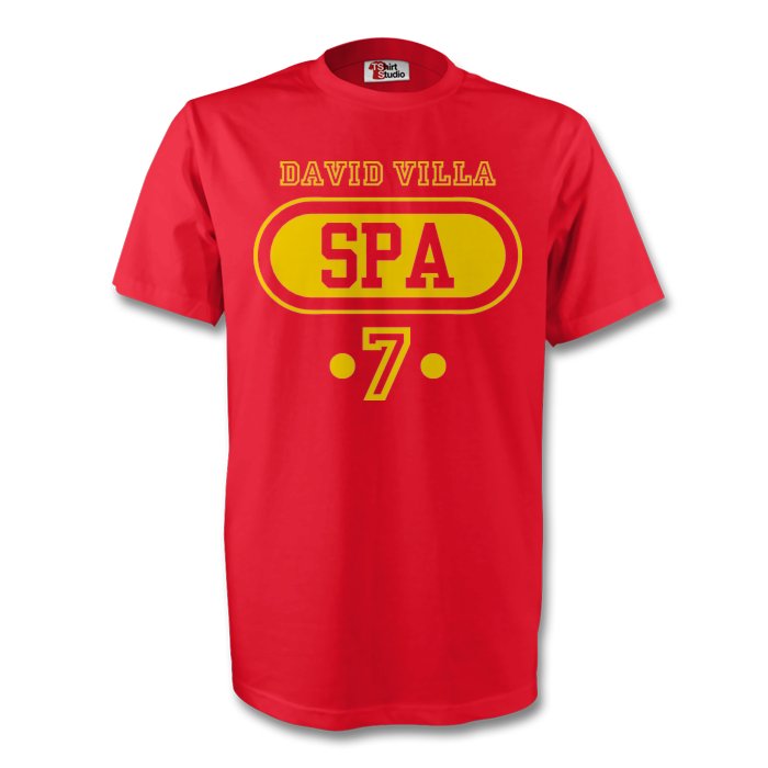David Villa Spain Spa T-shirt (red)