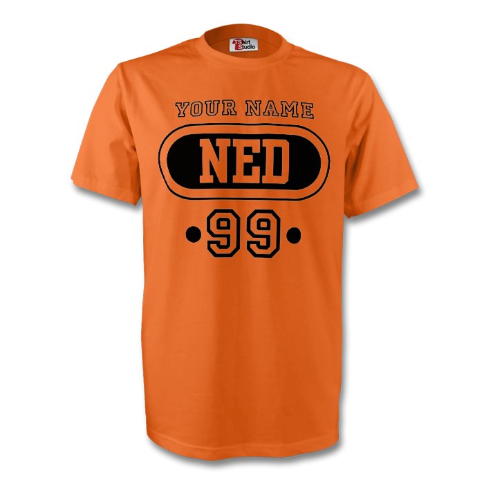Holland Ned T-shirt (orange) Your Name (kids)