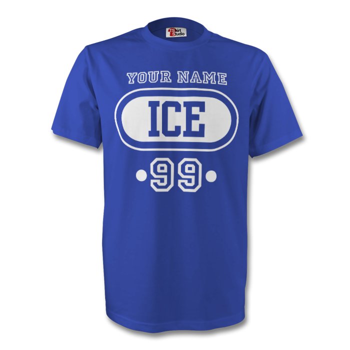 Iceland Ice T-shirt (blue) Your Name (kids)