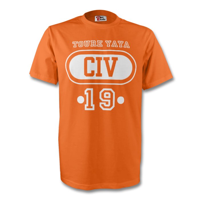 Yaya Toure Ivory Coast Civ T-shirt (orange) - Kids