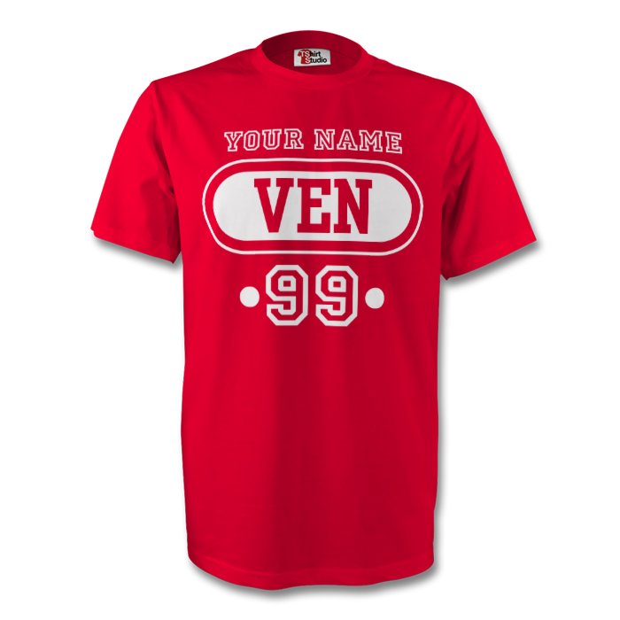 Venezuela Ven T-shirt (red) Your Name (kids)