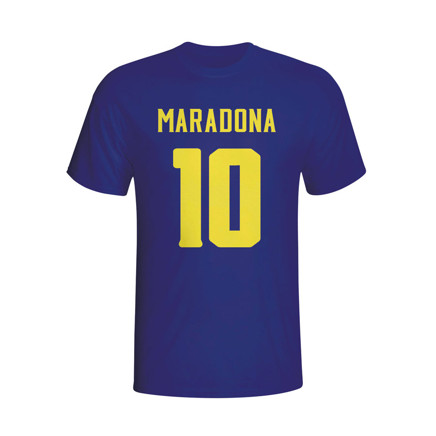 Diego Maradona Boca Juniors Hero T-shirt (navy)