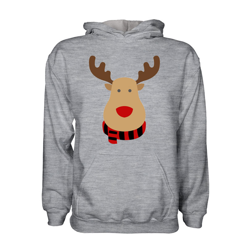 Ac Milan Rudolph Supporters Hoody (grey) - Kids