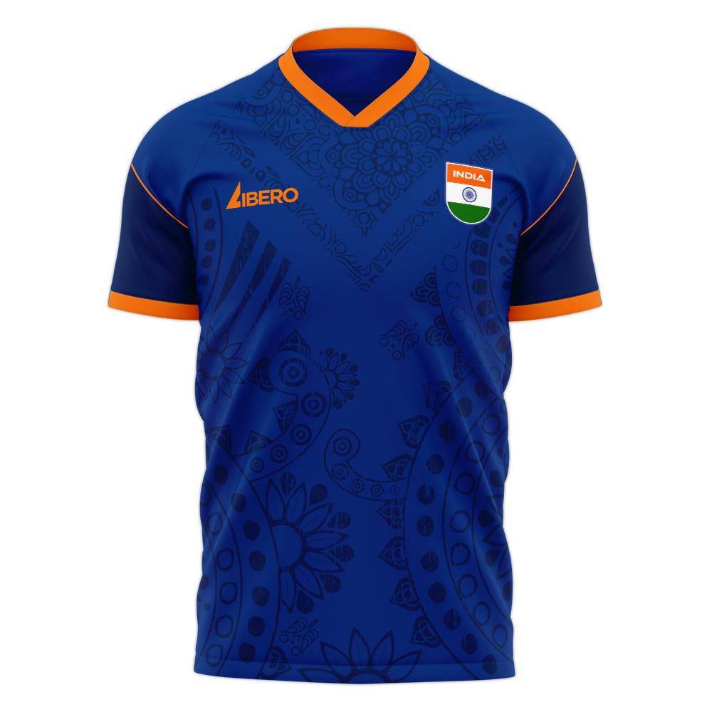 India 2023-2024 Home Concept Football Kit (Libero) - Adult Long Sleeve