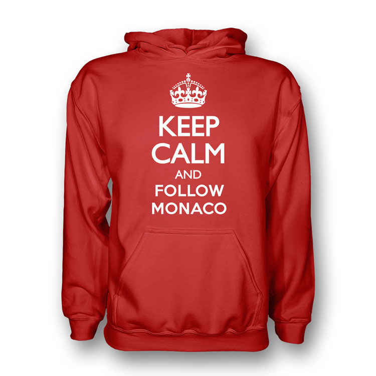 Keep Calm And Follow Monaco Hoody (red)