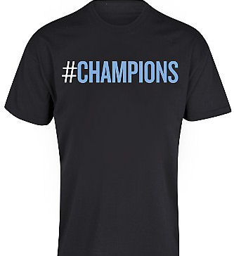 2012 Manchester City Champions T-Shirt (Black)