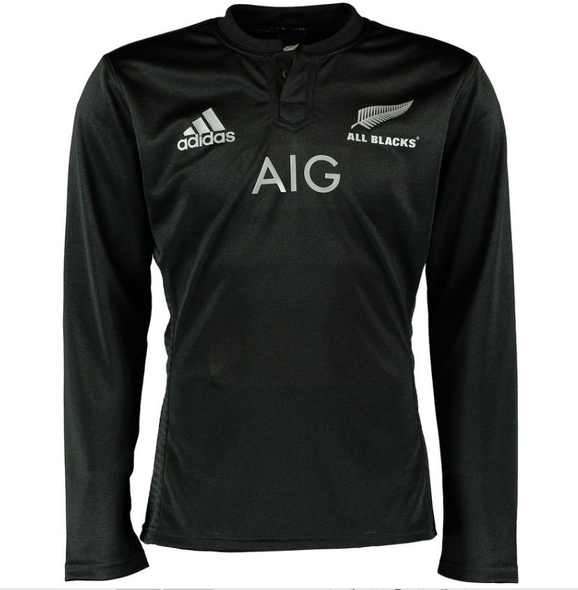 2018 New Zealand All Blacks Home Long Sleeve Rugby Shirt M36142 2018 New Zealand All Blacks Home Long Sleeve Rugby Shirt