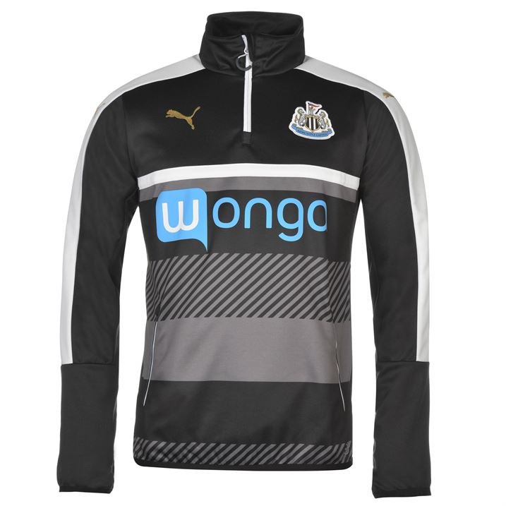 Newcastle 2016-2017 Quarter Zip Training Top (Black) - Kids