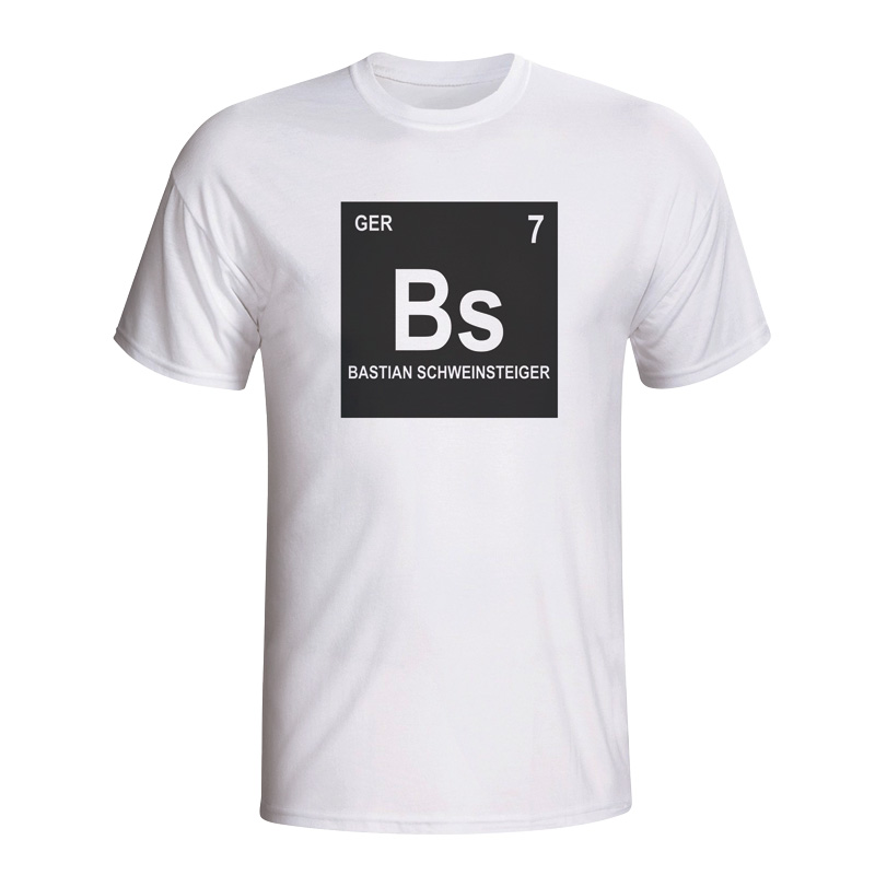 Bastian Schweinsteiger Germany Periodic Table T-shirt (white) - Kids