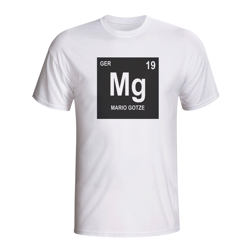 Mario Gotze Germany Periodic Table T-shirt (white)
