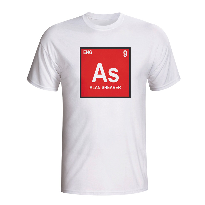 Alan Shearer England Periodic Table T-shirt (white)